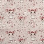 Tecido Nylon Impermiável Ratinhos - Rosa