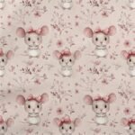 Tecido Nylon Impermiável Ratinhos - Rosa - Image 2