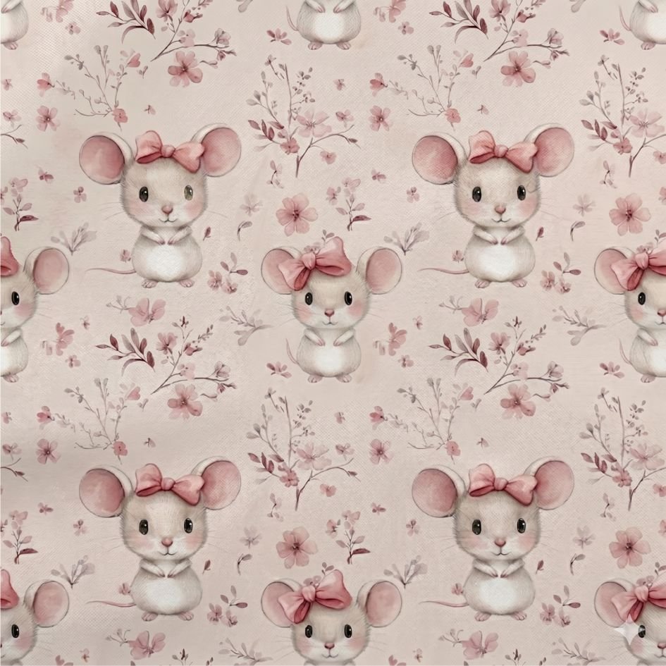 Tecido Tecido Nylon Impermiavel Ratinhos a Violet Fabrics