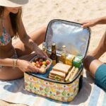 Tecido Nylon Impermeável Riscas e Frutas - Branco - Image 3