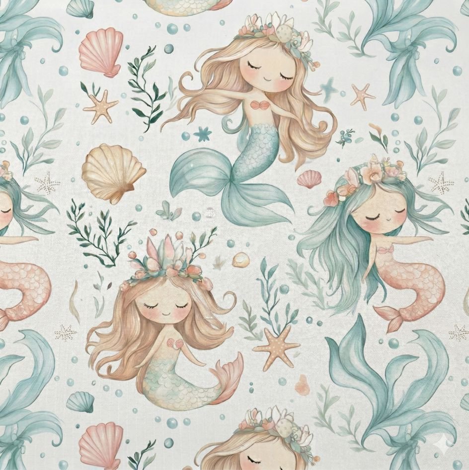 Tecido Tecido Nylon Impermiavel Sereias f Violet Fabrics