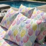 Tecido Nylon Impermeável Tulipas - Branco - Image 4