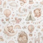 Tecido Nylon Impermiável Ursinhos - Branco - Image 2