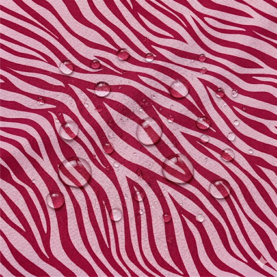 Tecido Tecido Nylon Impermiavel Zebra Rosa Violet Fabrics