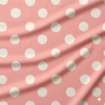 Licra Estamapda Bola Branca fundo Rosa