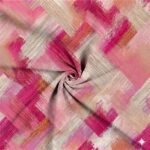 Licra Estampada Abstrata em Tons Rosa - Image 2