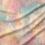 Licra Estampada Cores Pasteis Abstracto