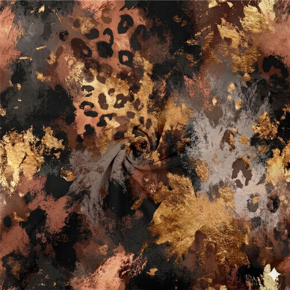 Tecido Licra Estampada Leopardo Abstrato a Violet Fabrics