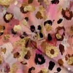 Licra Estampada Rosa Dourada Abstrato - Image 2