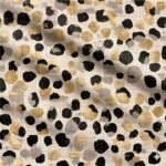 Licra Estampada Efeito Linho Leopardo