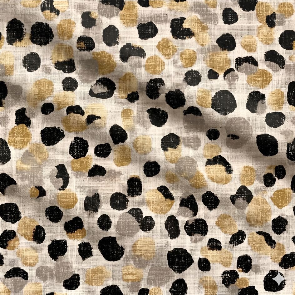 Tecido Licra Estampada efeito Linho Leopardo s Violet Fabrics