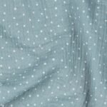 Mousseline Pintas - Azul Claro