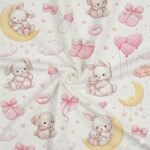 Popelines Coelhinhos na Lua - Branco - Image 2