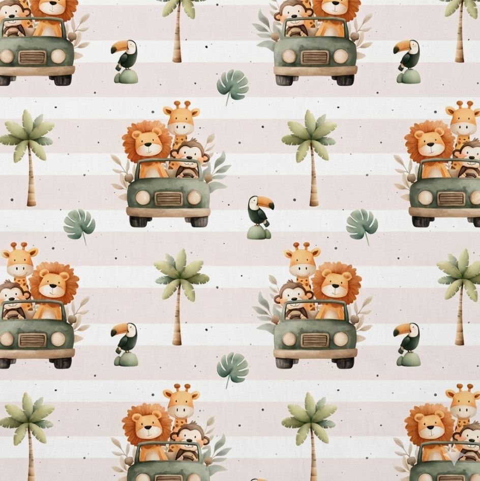 Tecido Popelines Safari Jeep Branco Violet Fabrics