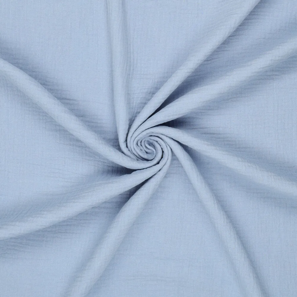 0698635_1-Cotton Mousseline Uranian Blue Musselina - Azul - Image 1