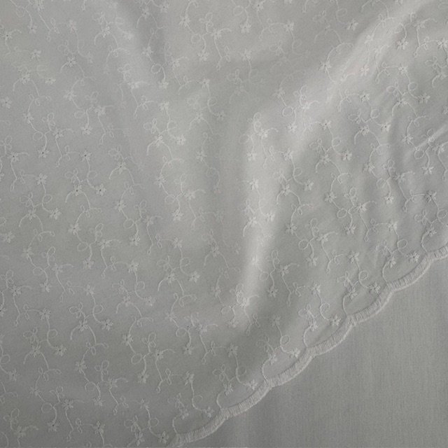 Tecido Bordado Ingles Branco Violet Fabrics