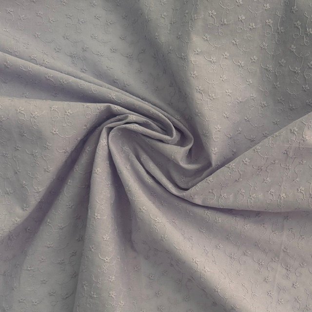 Tecido Bordado Ingles Lilas Violet Fabrics