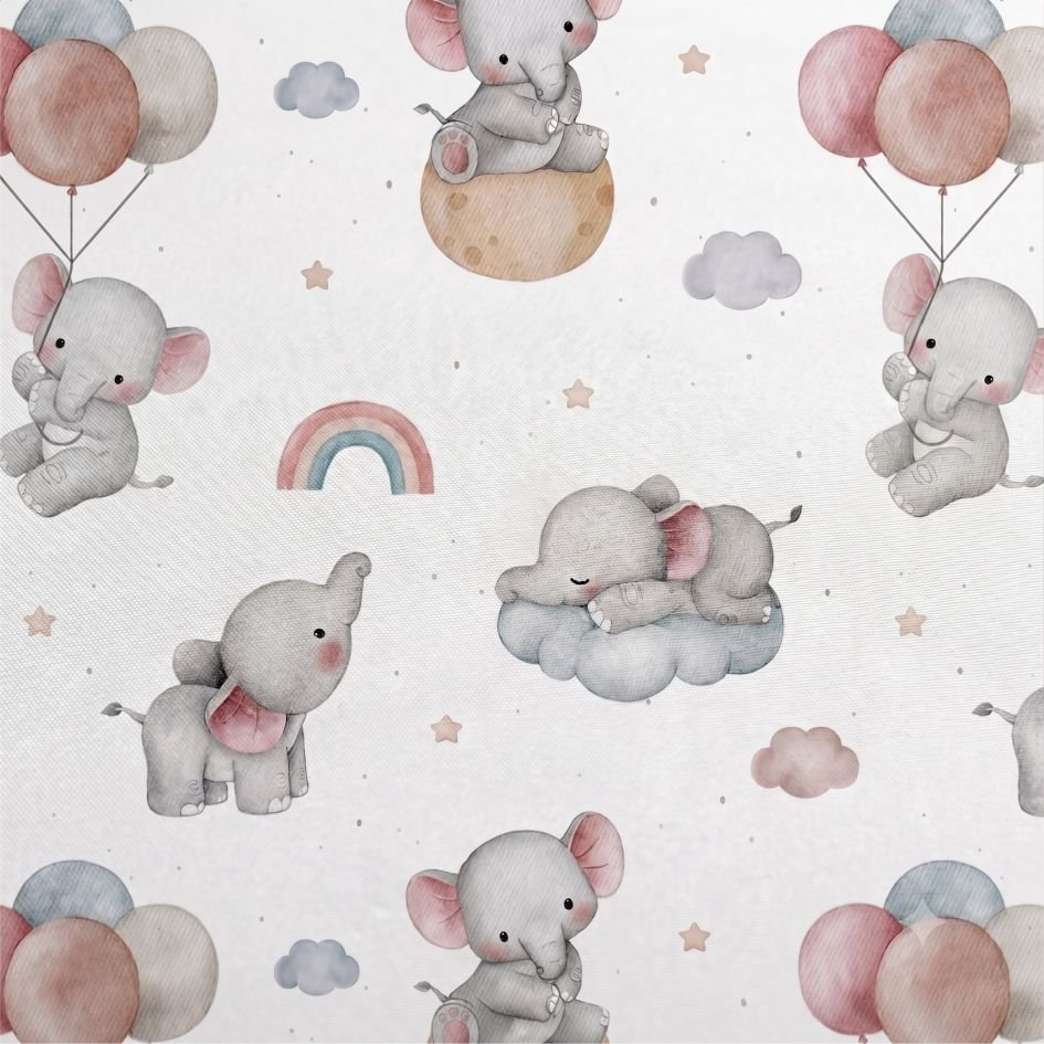Tecido Nylon Impermeavel Dinossauros – Branco Violet Fabrics