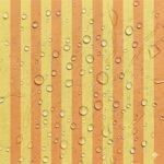 Tecido Nylon Impermeável Riscas Amarelo Claro e Laranja Claro