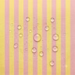 Tecido Nylon Impermeável Riscas Amarelo Claro e Rosa Claro