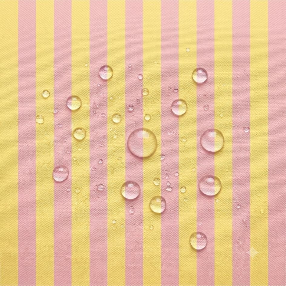 Nylon Riscas Amarelo Claro e Rosa Claro a Tecido Nylon Impermeável Riscas Amarelo Claro e Rosa Claro - Image 1