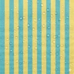 Tecido Nylon Impermeável Riscas Turquesa e Amarelo Claro