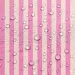 Tecido Nylon Impermeável Riscas Rosa Forte e Cru