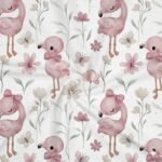 Popeline Flamingo - Branco - Image 2