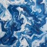 Tecido Nylon Impermeável Abstrato Azul