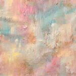 Tecido Nylon Impermeável Abstrato Pastel Rosa - Image 2