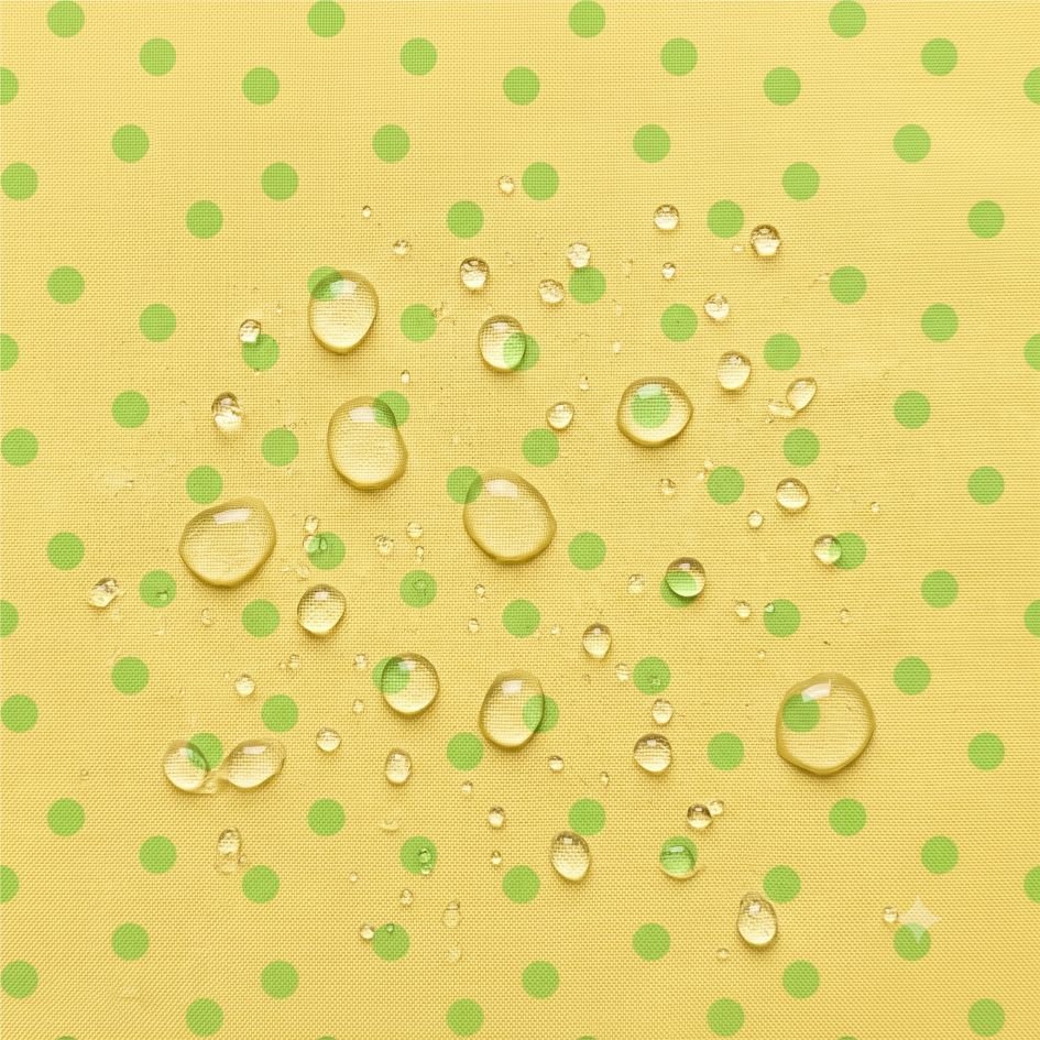 Tecido Nylon Impermeável Amarelo e Verde Alface a Tecido Nylon Impermeável Bolas 1cm Amarelo e Verde Alface - Image 1