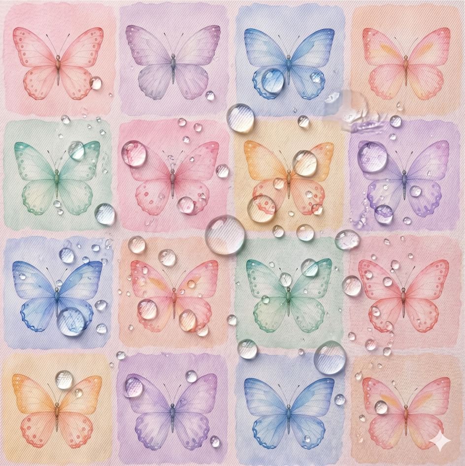 Tecido Tecido Nylon Impermeavel Borboletas b Violet Fabrics