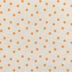 Tecido Nylon Impermeável Bolas 1cm Cru e Laranja - Image 2