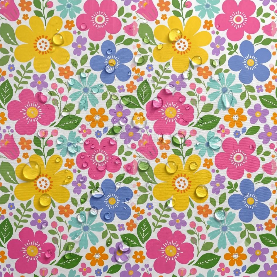Tecido Tecido Nylon Impermeavel Flor d Violet Fabrics