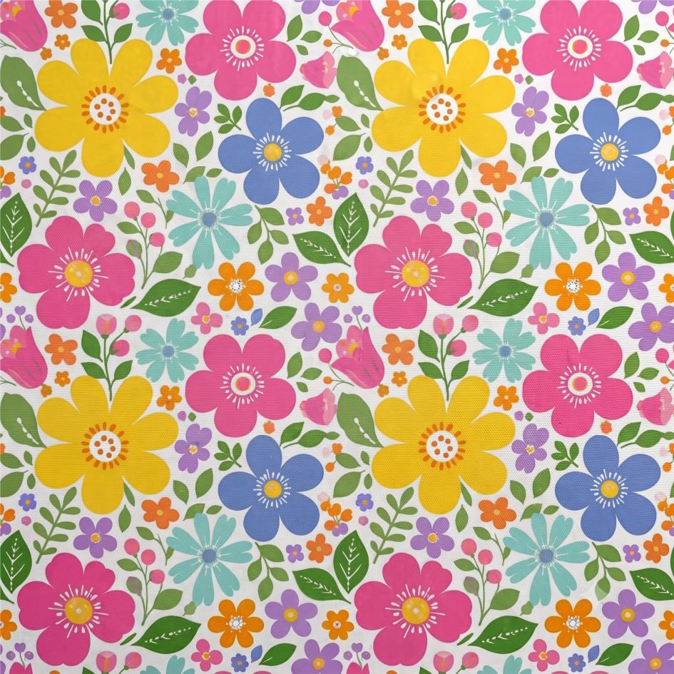 Tecido Tecido Nylon Impermeavel Flor e Violet Fabrics