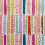 Tecido Nylon Impermeável Pinceladas Coloridas