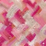 Tecido Nylon Impermeável Pinceladas Rosa