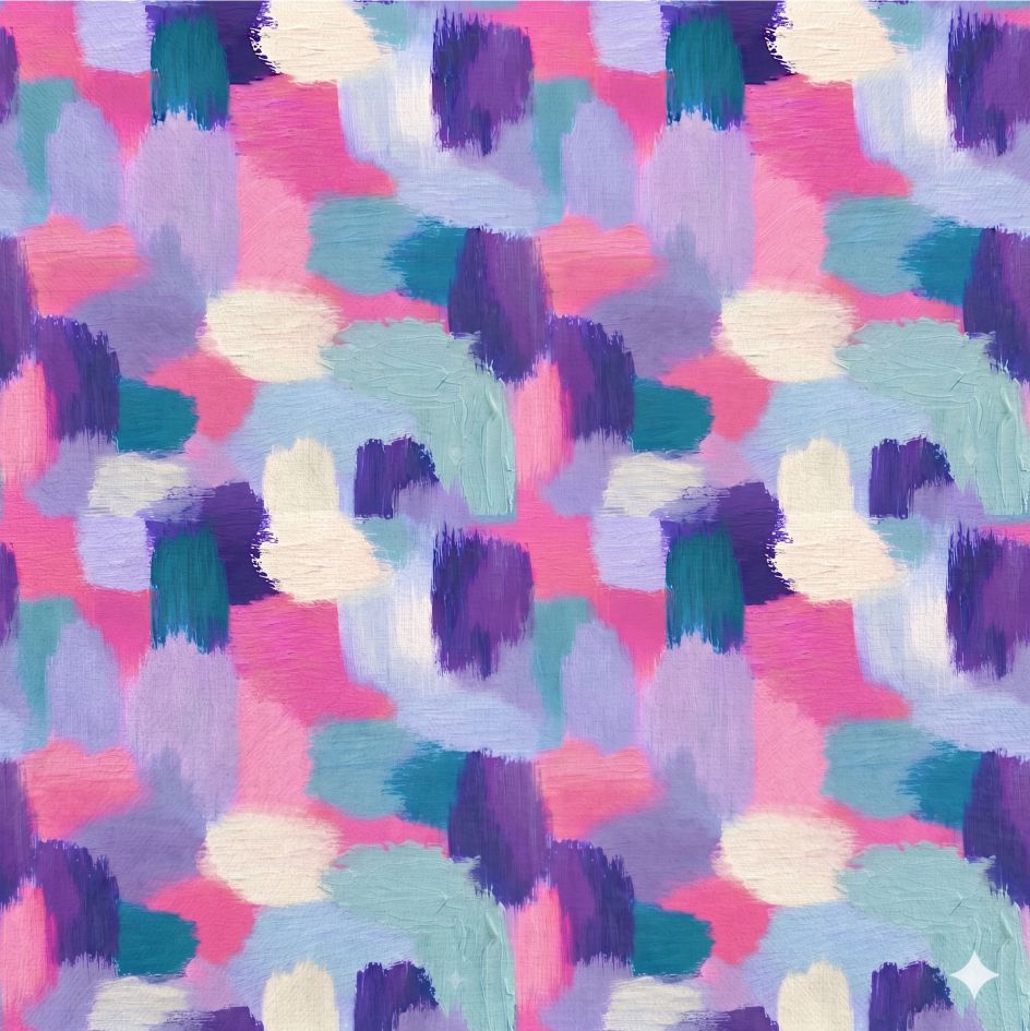 Tecido Tecido Nylon Impermeavel Pinceladas we Violet Fabrics