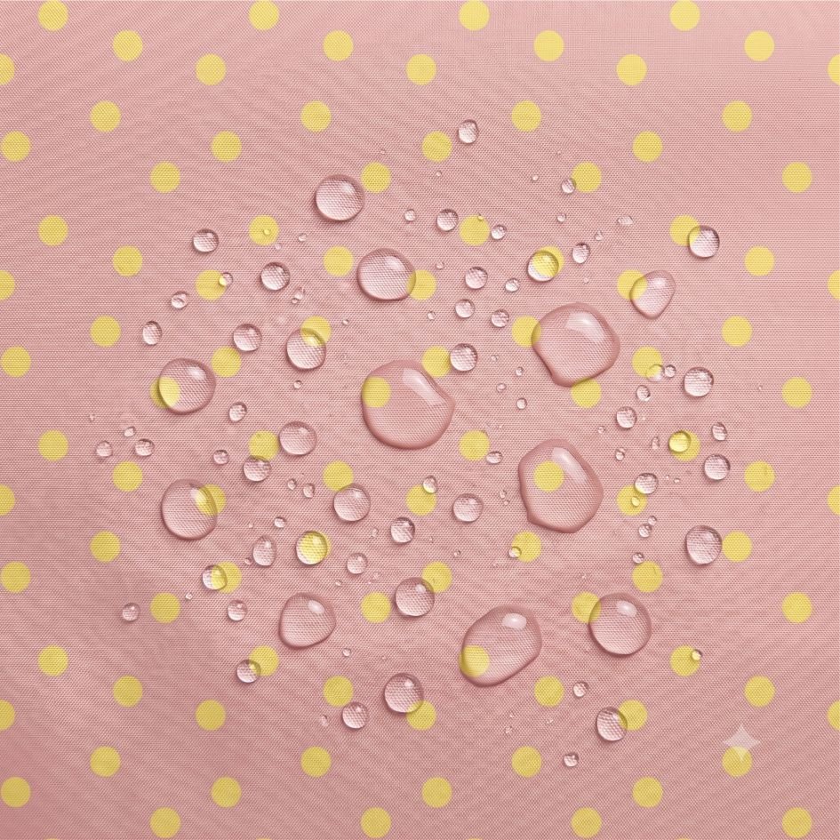 Tecido Tecido Nylon Impermeavel Rosa Claro e Amarelo A Violet Fabrics