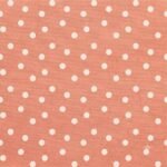 Tecido Nylon Impermeável Bolas 1cm Coral e Cru - Image 2