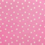 Tecido Nylon Impermeável Bolas 1cm Rosa e Cru - Image 2