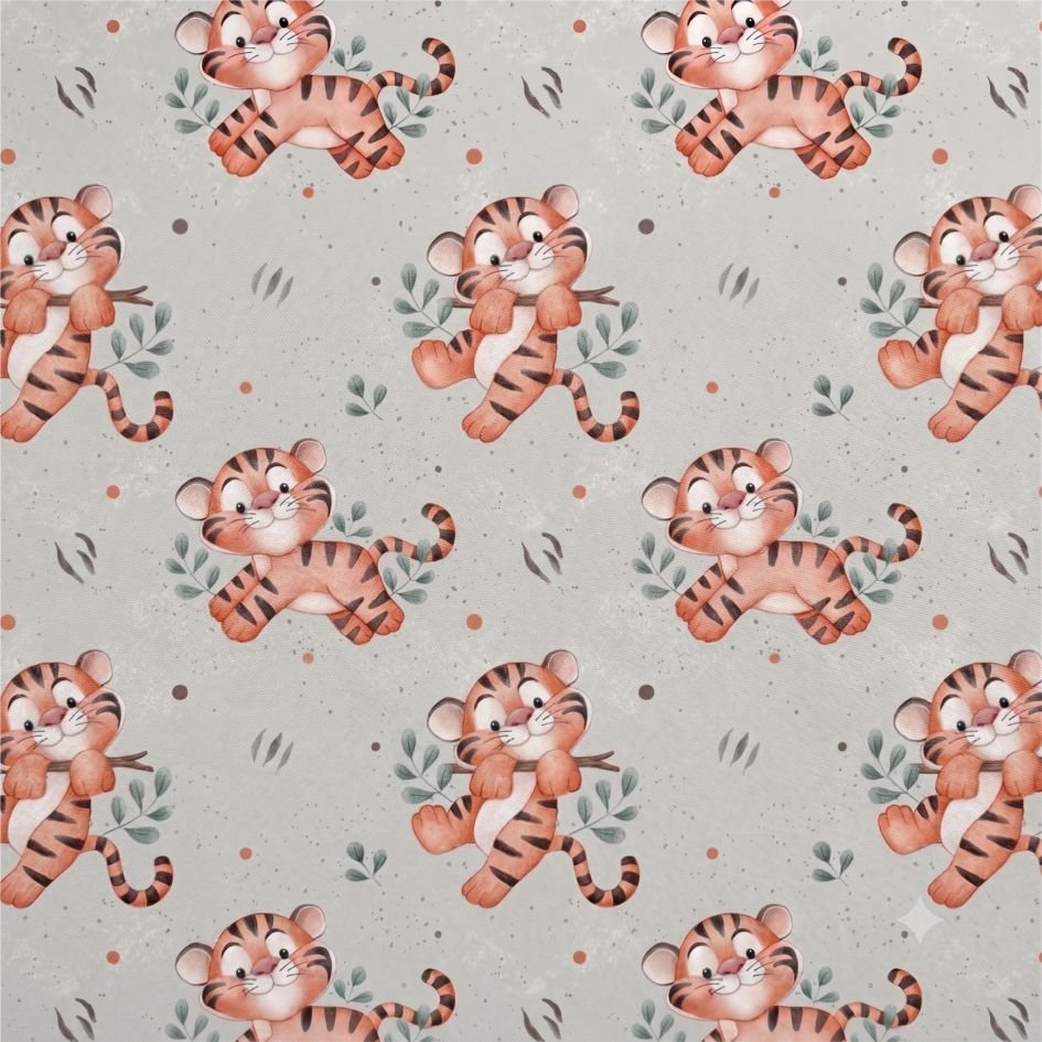 Tecido Tecido Nylon Impermeavel Tigre bebe s Violet Fabrics