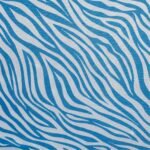 Tecido Nylon Impermeável Zebra Azul Turquesa - Image 2