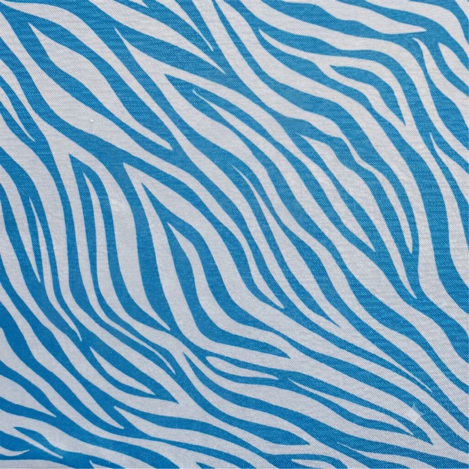 Tecido Tecido Nylon Impermeavel Zebra Azul Violet Fabrics