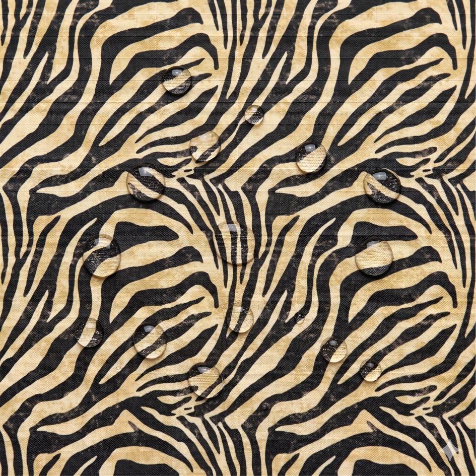 Tecido Tecido Nylon Impermeavel Zebra Bege b Violet Fabrics