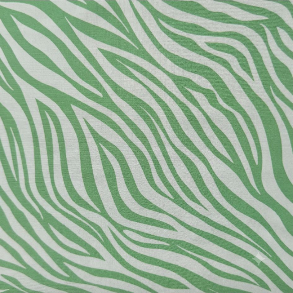 Tecido Tecido Nylon Impermeavel Zebra Verde Menta Violet Fabrics