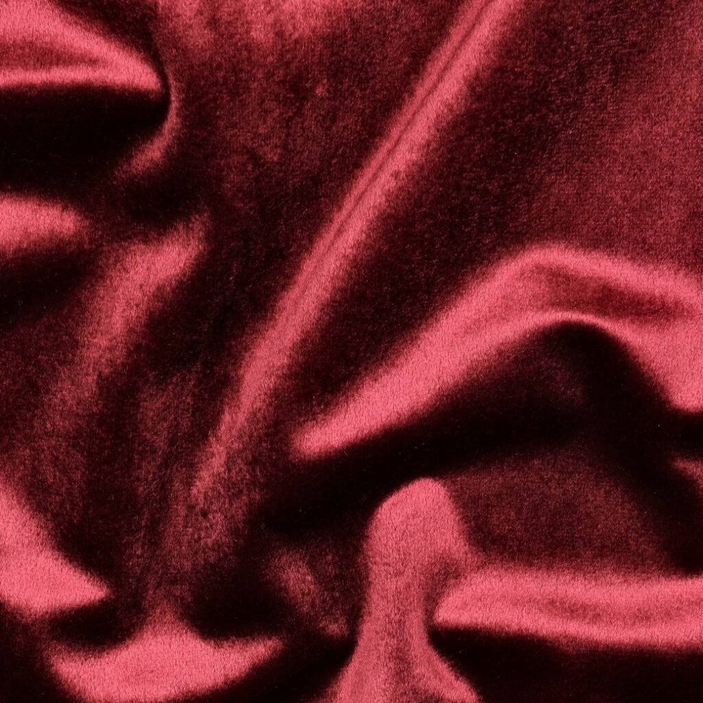 Tecido Veludo Bordeaux Cor de Vinho x Violet Fabrics