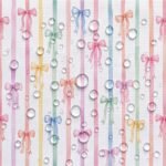 Tecido Nylon Impermeável Riscas com Laços