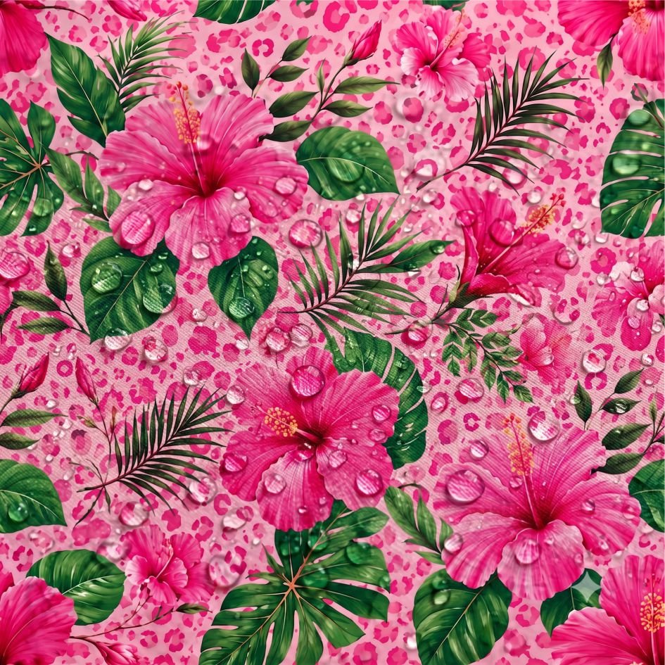 Tecido Tecido Nylon Empremeavel Tropicar Rosa d Violet Fabrics