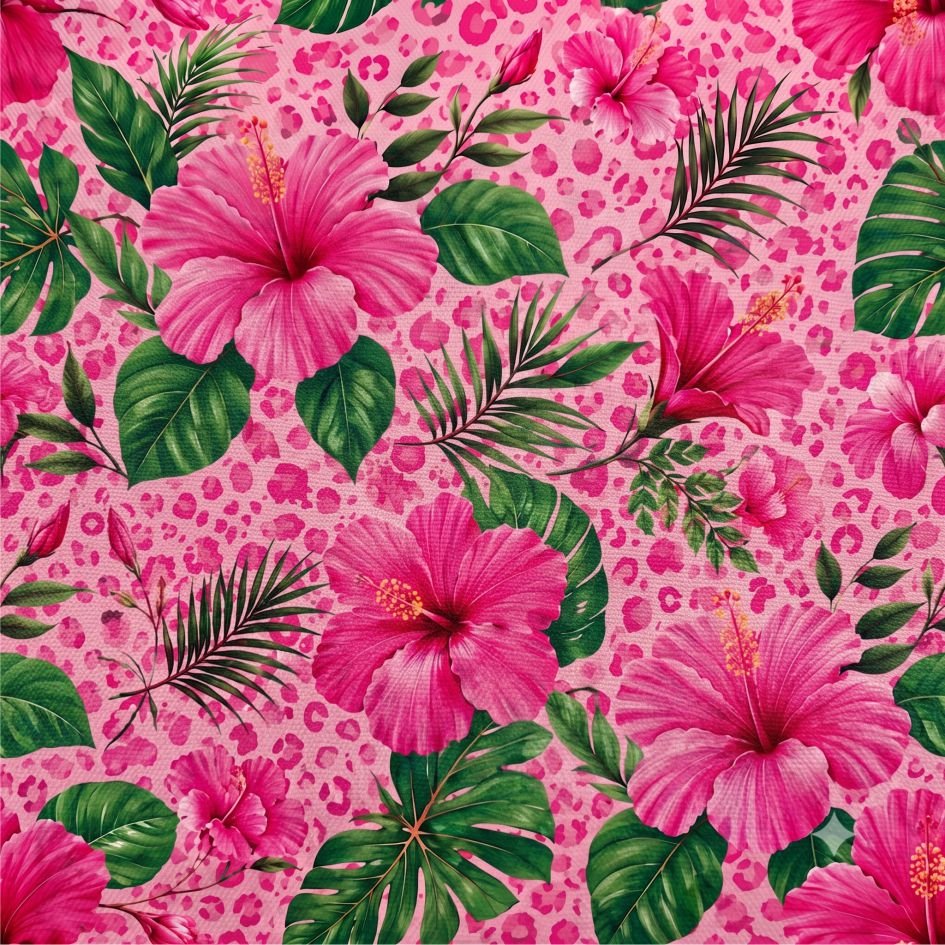 Tecido Tecido Nylon Empremeavel Tropicar Rosa f Violet Fabrics
